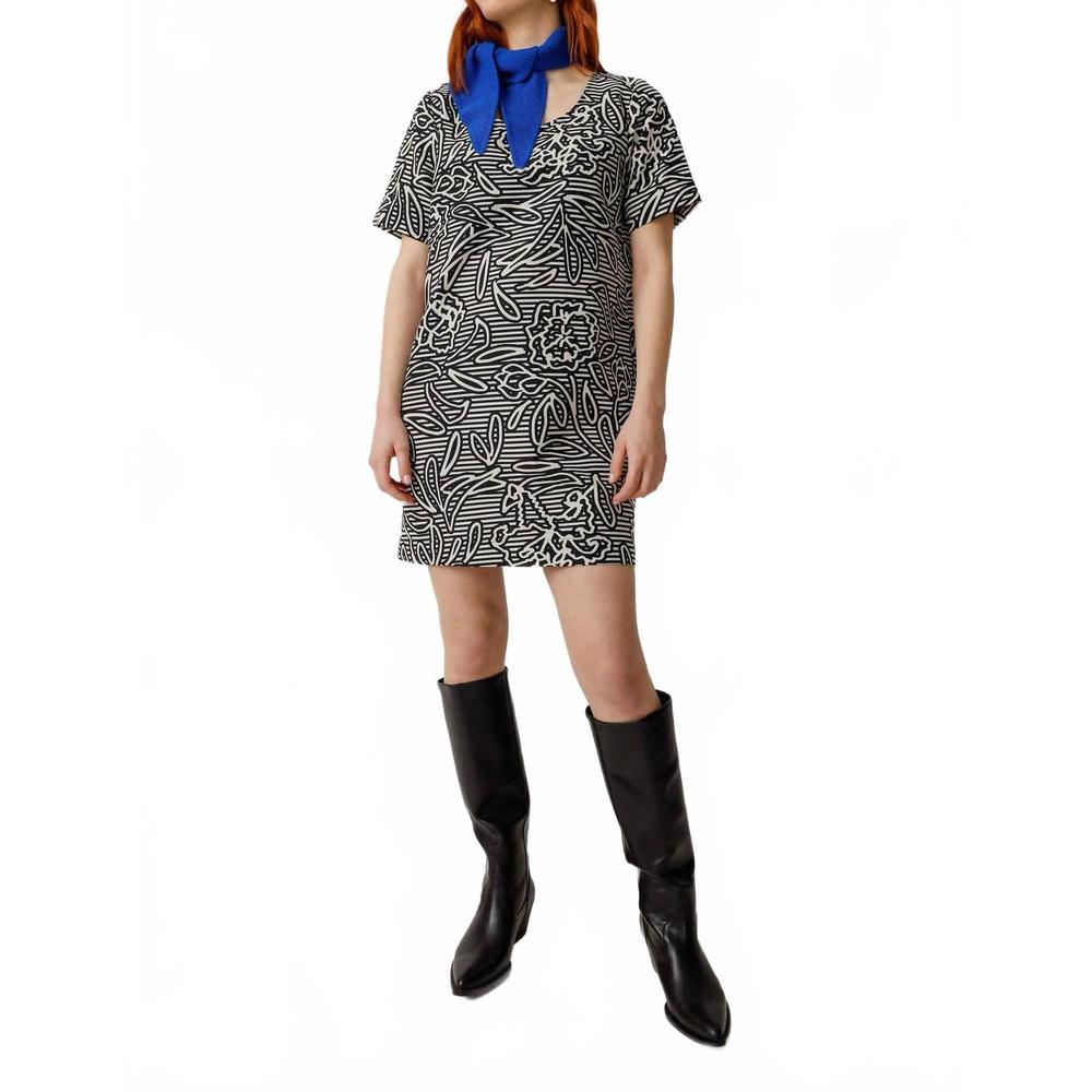 NEW SKFK gorane dress in black/cream